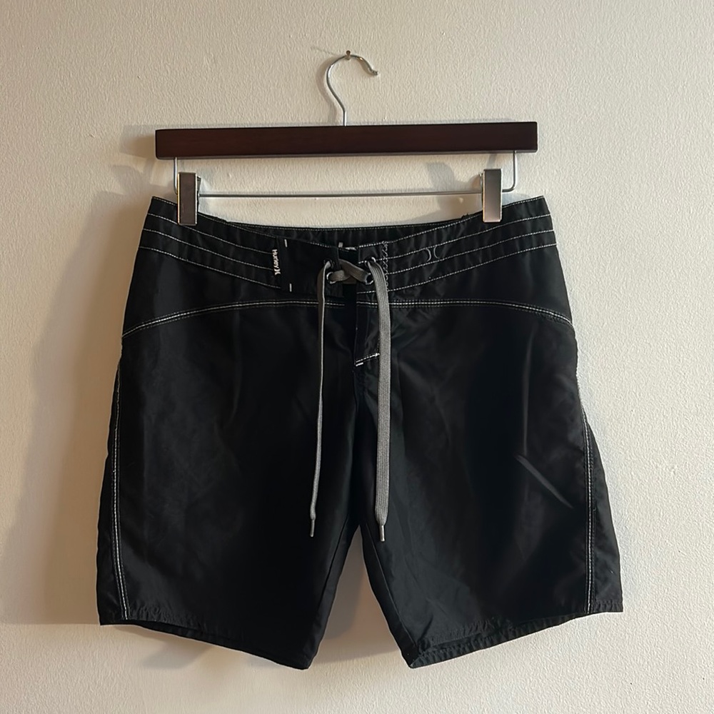 Black Hurley Swim Shorts Size 1 (Medium)